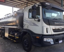 Xe chở xăng dầu bồn hợp kim nhôm 20 khối Daewoo Hu8aa